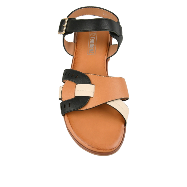 lady's sandals synthetic leather black 0161152