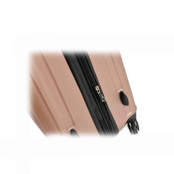 small suitcase ABS plastic pink 0163666