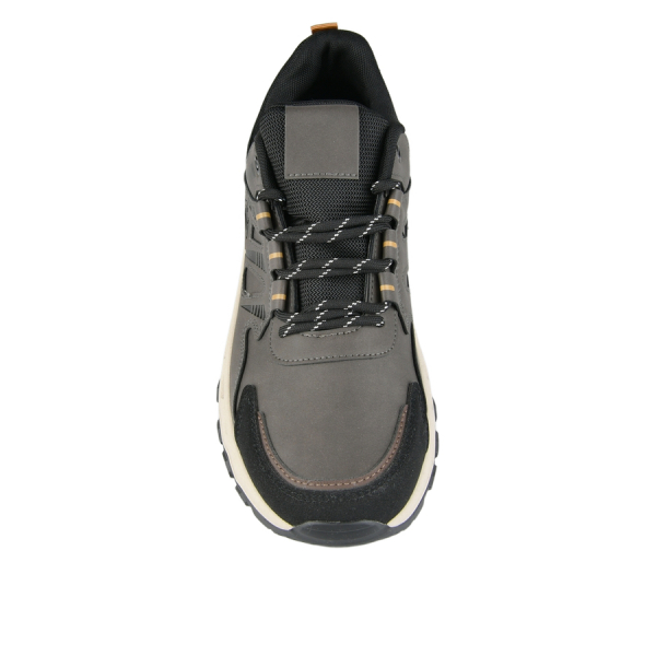 men's sneakers eco leather/textile brown 0162619
