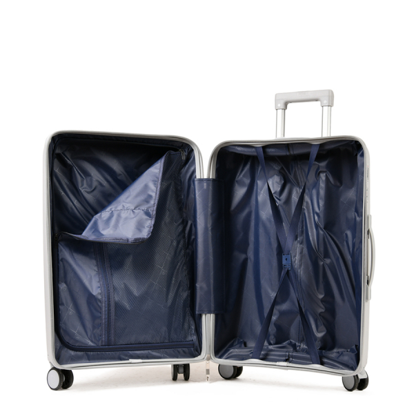 small suitcase polypropylene light grey 0161448