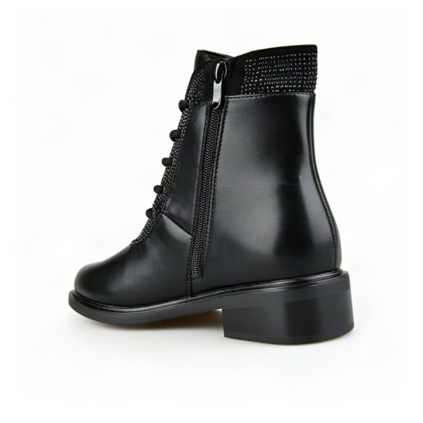 lady's boots eco leather/textile black 0162477