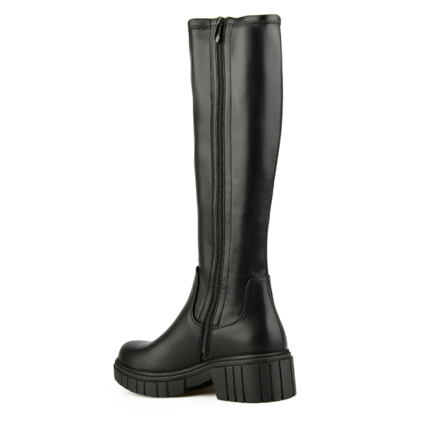 cizme damă piele ecologică negru 0162033