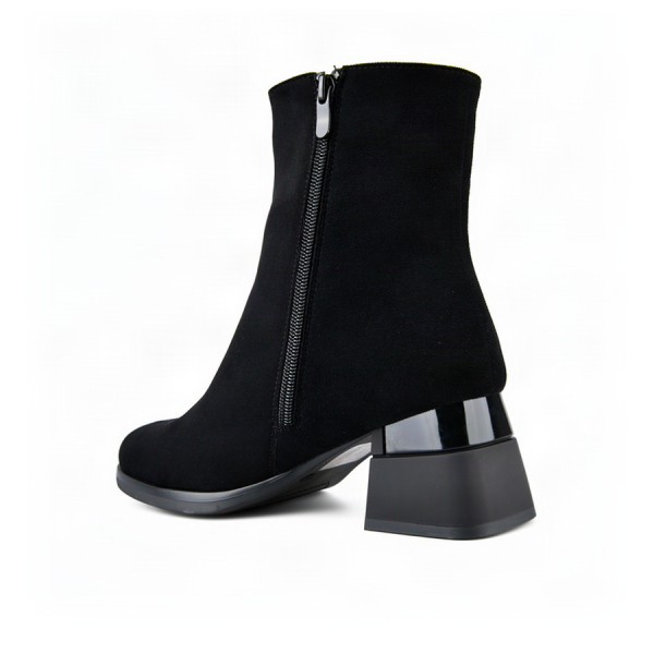 botine damă textil negru 0162423