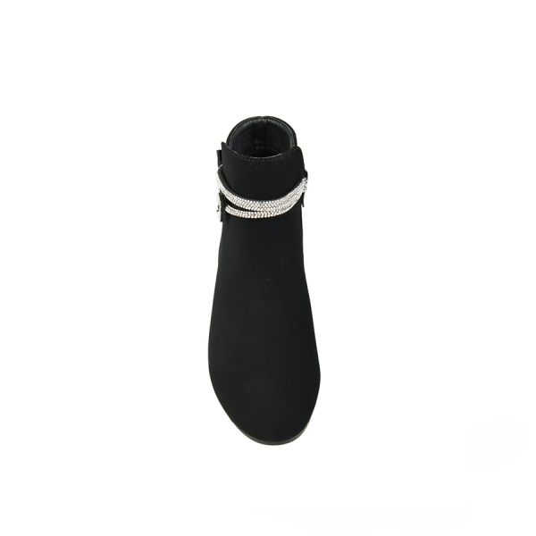 botine copii textil negru 0162534