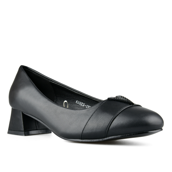 pantofi damă piele ecologică negru