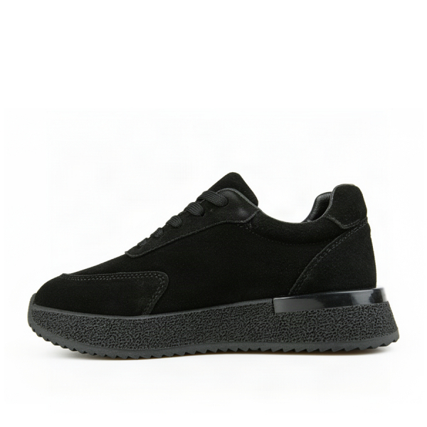 adidași damă piele naturală negru 0163180