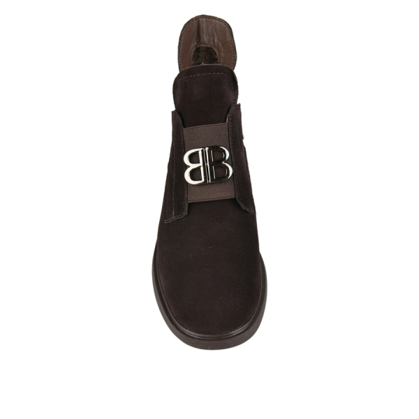 lady's boots genuin leather brown 0162657
