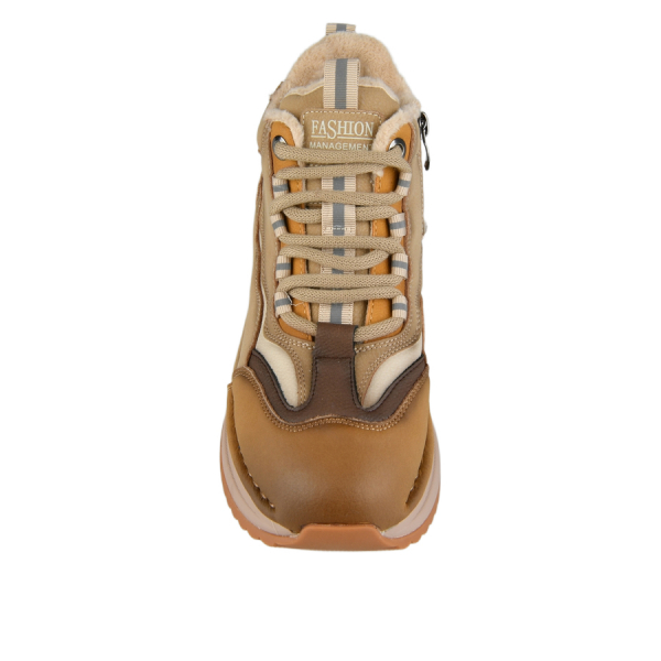 botine damă piele naturală bej 0162874