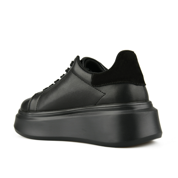 lady's shoes genuin leather black 0163348