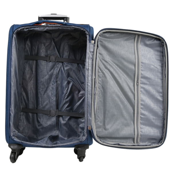 big suitcase textile blue 0163701