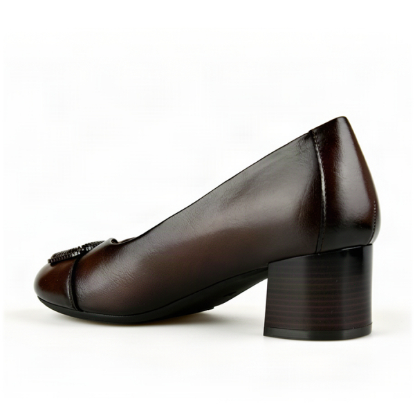 pantofi damă piele ecologică maro 0162904