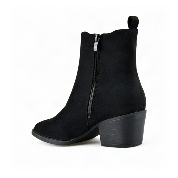 botine damă textil negru 0163224