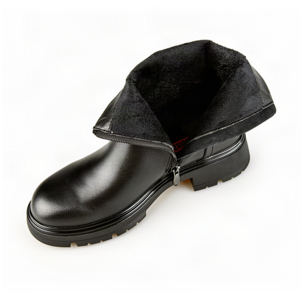 lady's boots genuin leather black 0162662