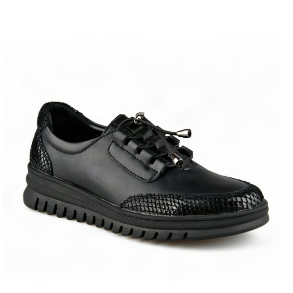pantofi damă piele naturală negru 0163076