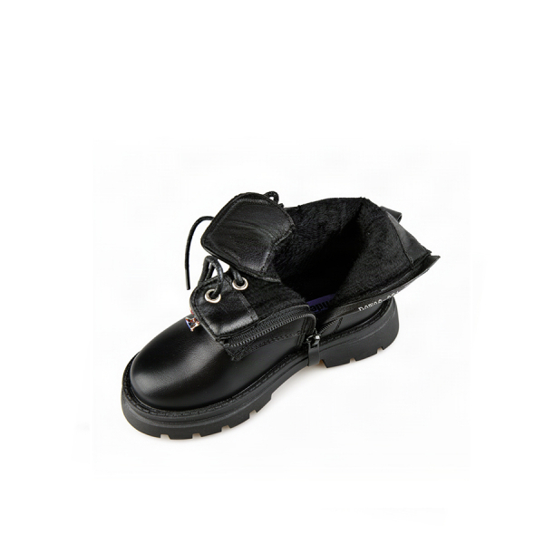 kids boots synthetic leather black 0162556