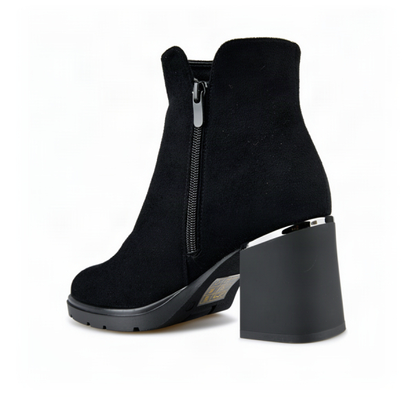 botine damă textil negru 0162490