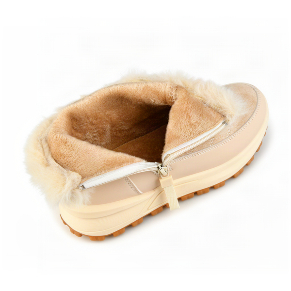 lady's boots textile/eco leather beige 0163094