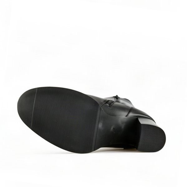 cizme damă piele ecologică/textil negru 0162918