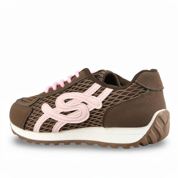 adidași damă piele ecologică/textil maro 0161877