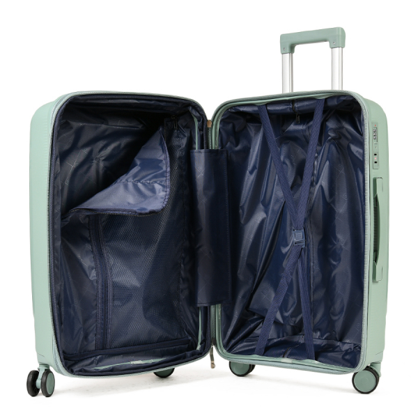 medium suitcase polypropylene green 0161413