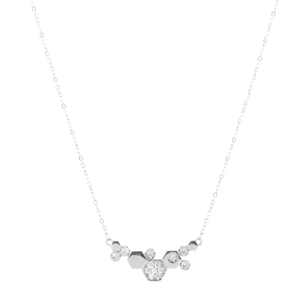 set colier, cercei și inel damă cupru argintiu 0165181