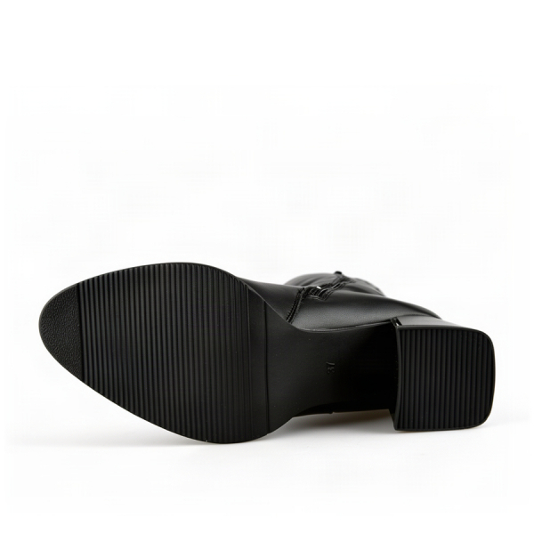 cizme damă piele ecologică negru 0163404