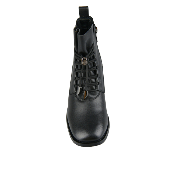 lady's boots genuin leather black 0162642