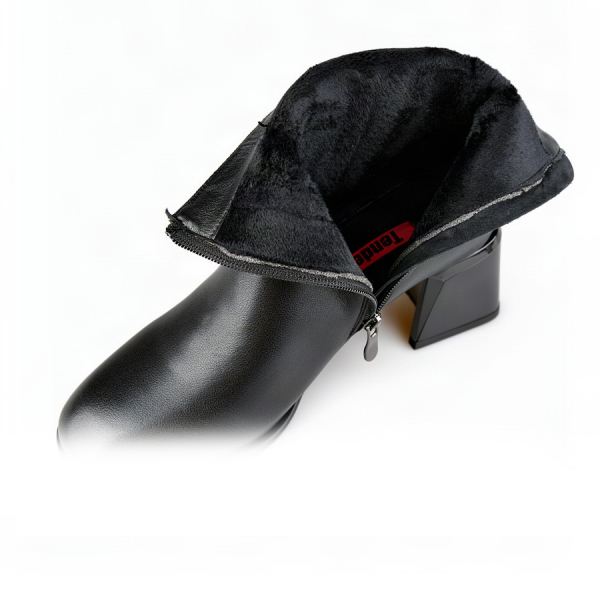 lady's boots genuin leather black 0162644