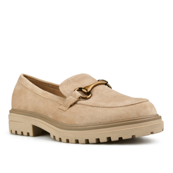lady's shoes textiles beige