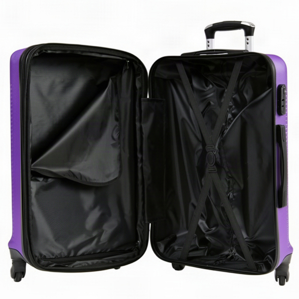 big suitcase ABS plastic purple 0163689