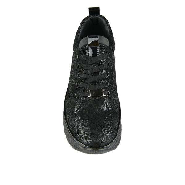 lady's shoes genuin leather black 0163058