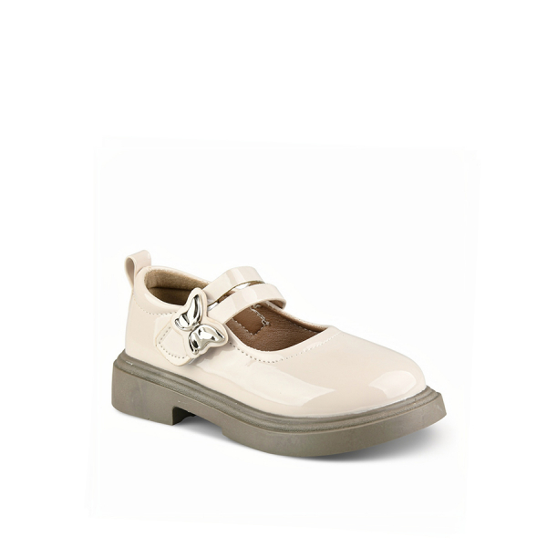 kids shoes synthetic leather beige 0161795