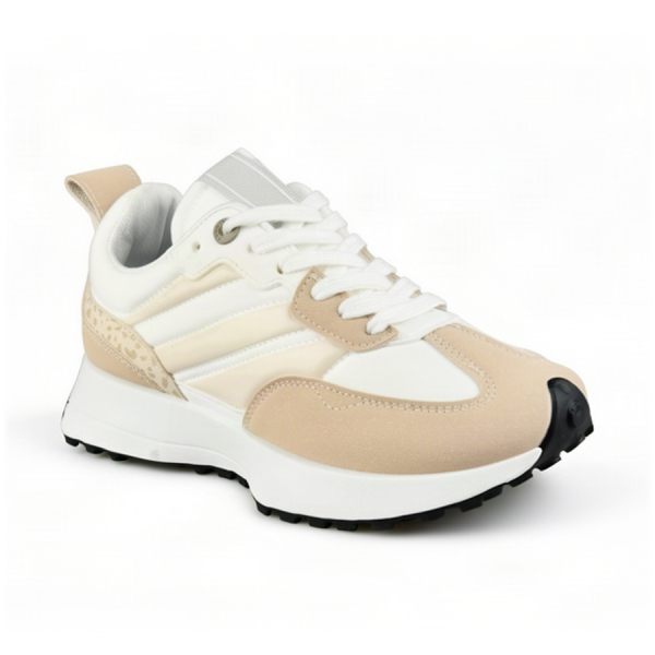 adidași damă textil/piele ecologică bej 0163172