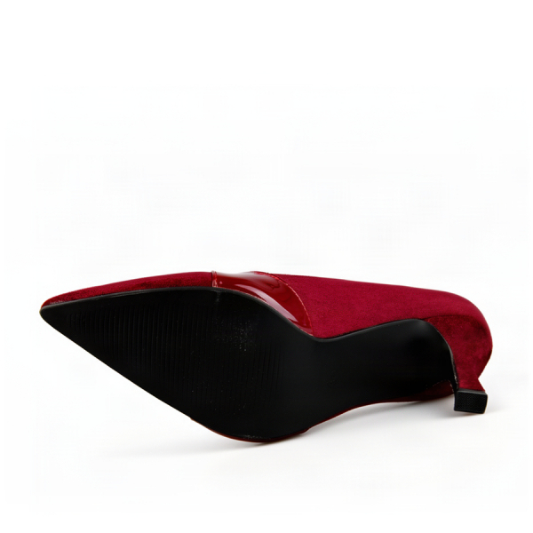 lady's shoes textile/synthetic leather red 0162997