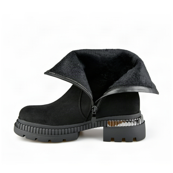 lady's boots textiles black 0162777
