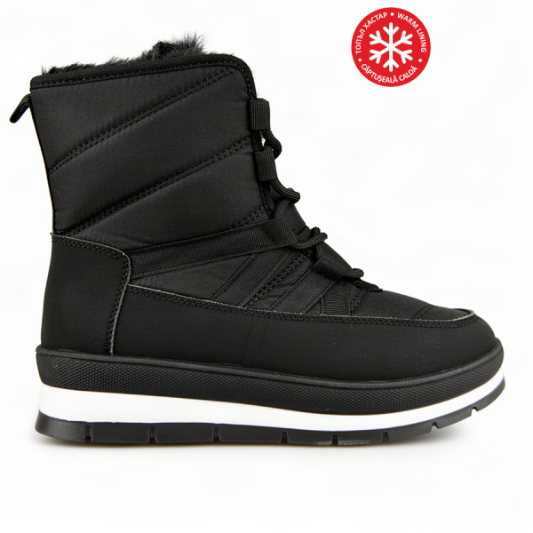 lady's apresque textile/eco leather black