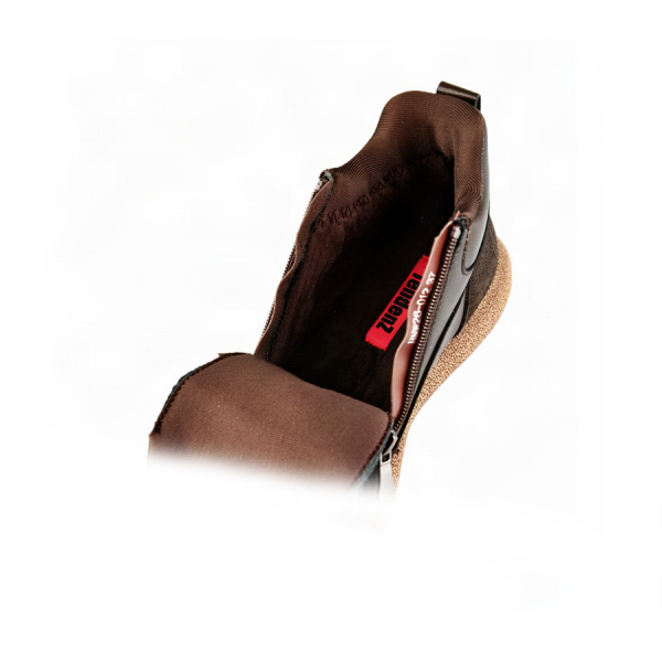 botine damă piele naturală maro închis 0162863