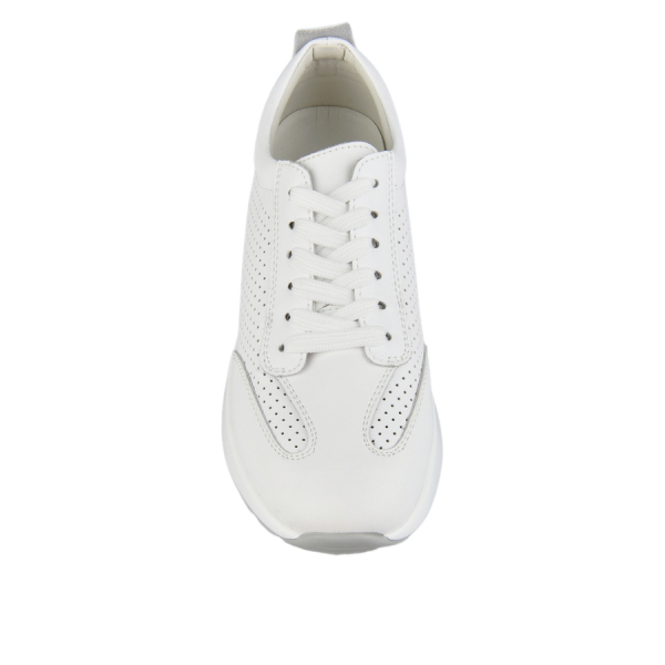 adidași damă piele naturală alb 0163384