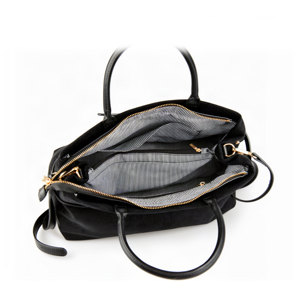 geantă damă textil/piele ecologică negru 0162408
