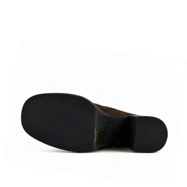 botine damă textil maro 0162813