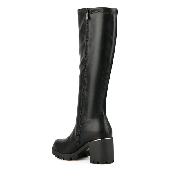 cizme damă piele ecologică negru 0162024