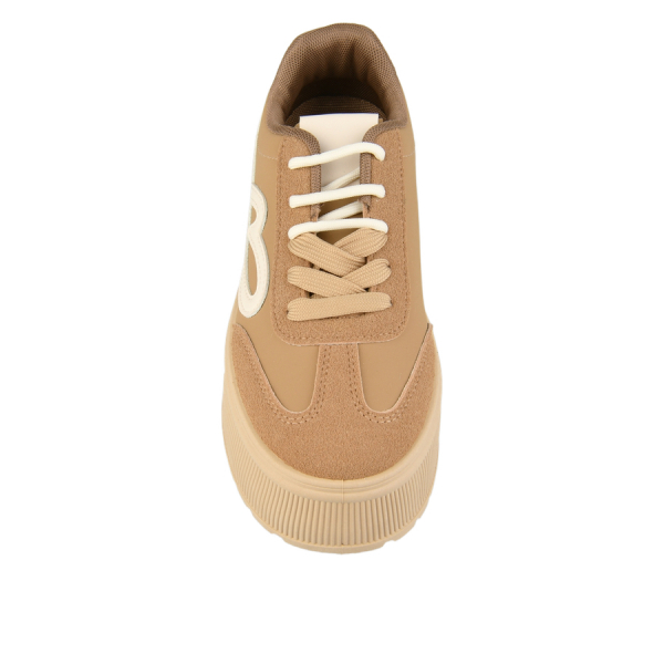 adidași damă piele ecologică maro deschis 0163370