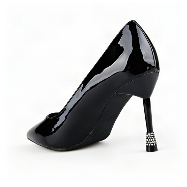 pantofi damă piele ecologică negru 0162991