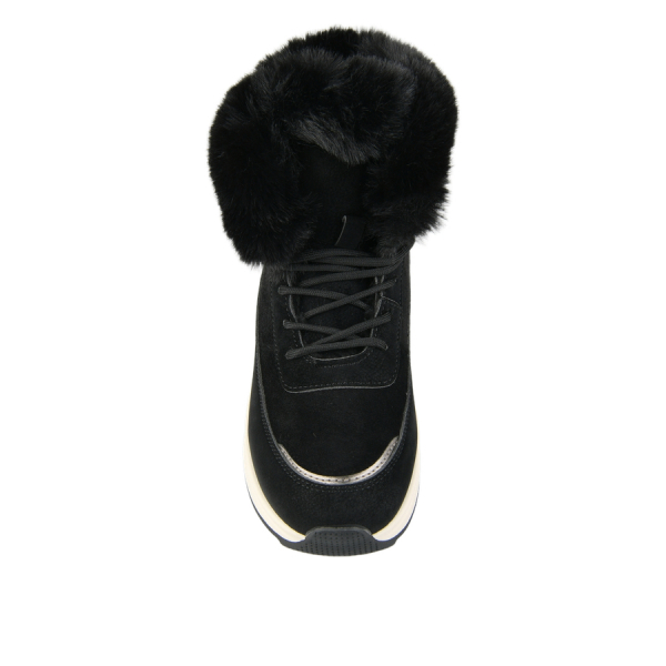 lady's boots eco leather/textile black 0162308