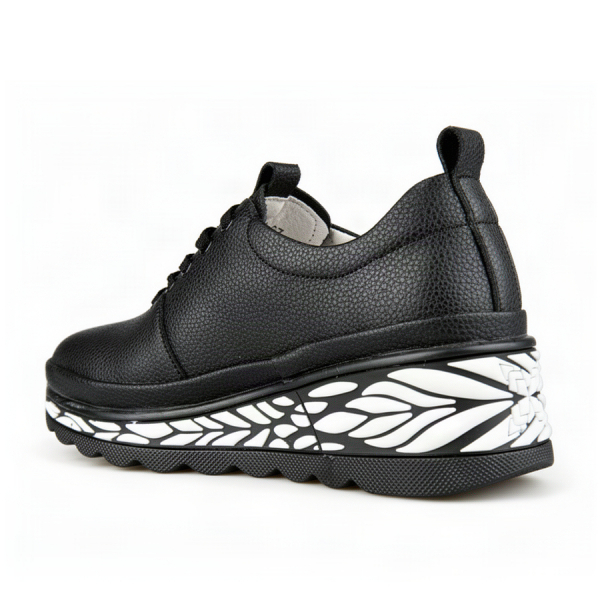 lady's shoes genuin leather black 0163183