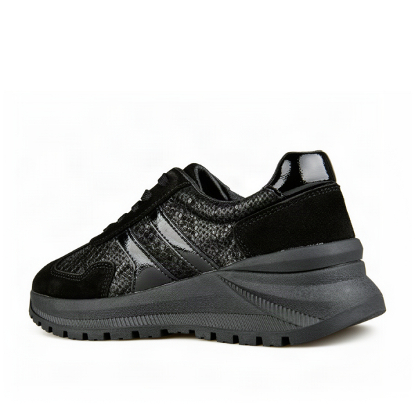 adidași damă piele naturală negru 0163181