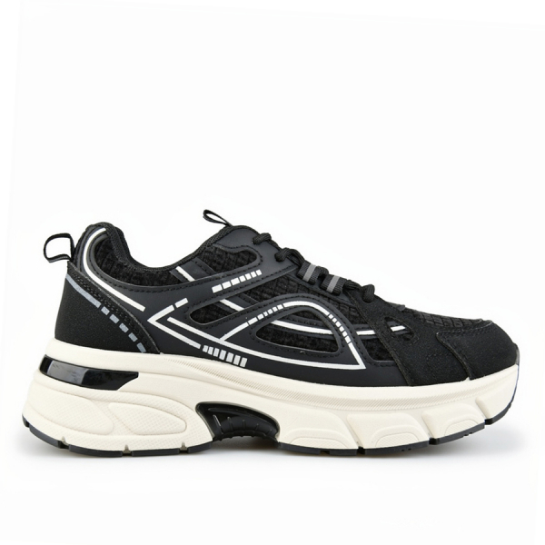 adidași damă piele ecologică/textil negru