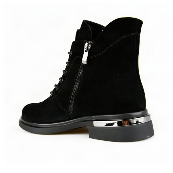 botine damă piele naturală negru 0162879