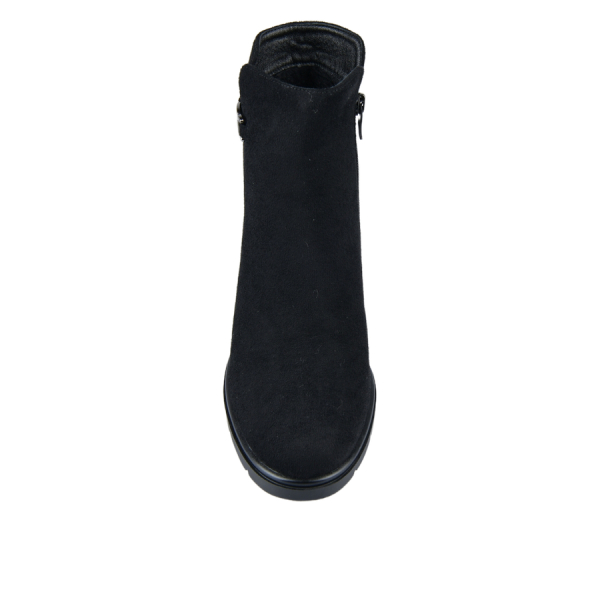 botine damă textil negru 0162490
