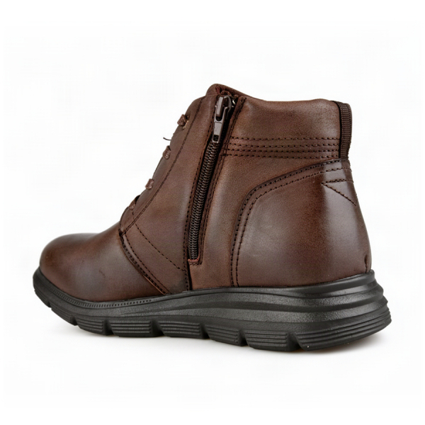 men's boots genuin leather brown 0162957